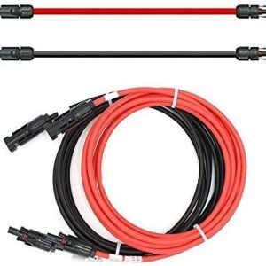 Câble d'extension 4 mm² avec fiche Solaire 2 x 4 m